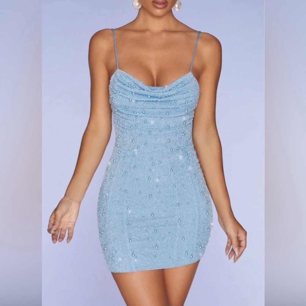 blue oh polly dress size 8